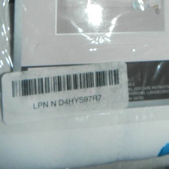 Lush Decor Coastal Reef Feather Light Filtering Window Valance🆕FAST📦🏃🏻💨⚡🚚 - Picture 15 of 16